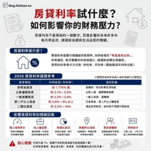 房貸利率試什麼?如何影響你的財務壓力?